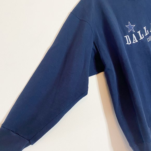 Vintage Crable Sportswear Dallas Cowboys Football Embroidered Sweatshirt XXL - Picture 4 of 5